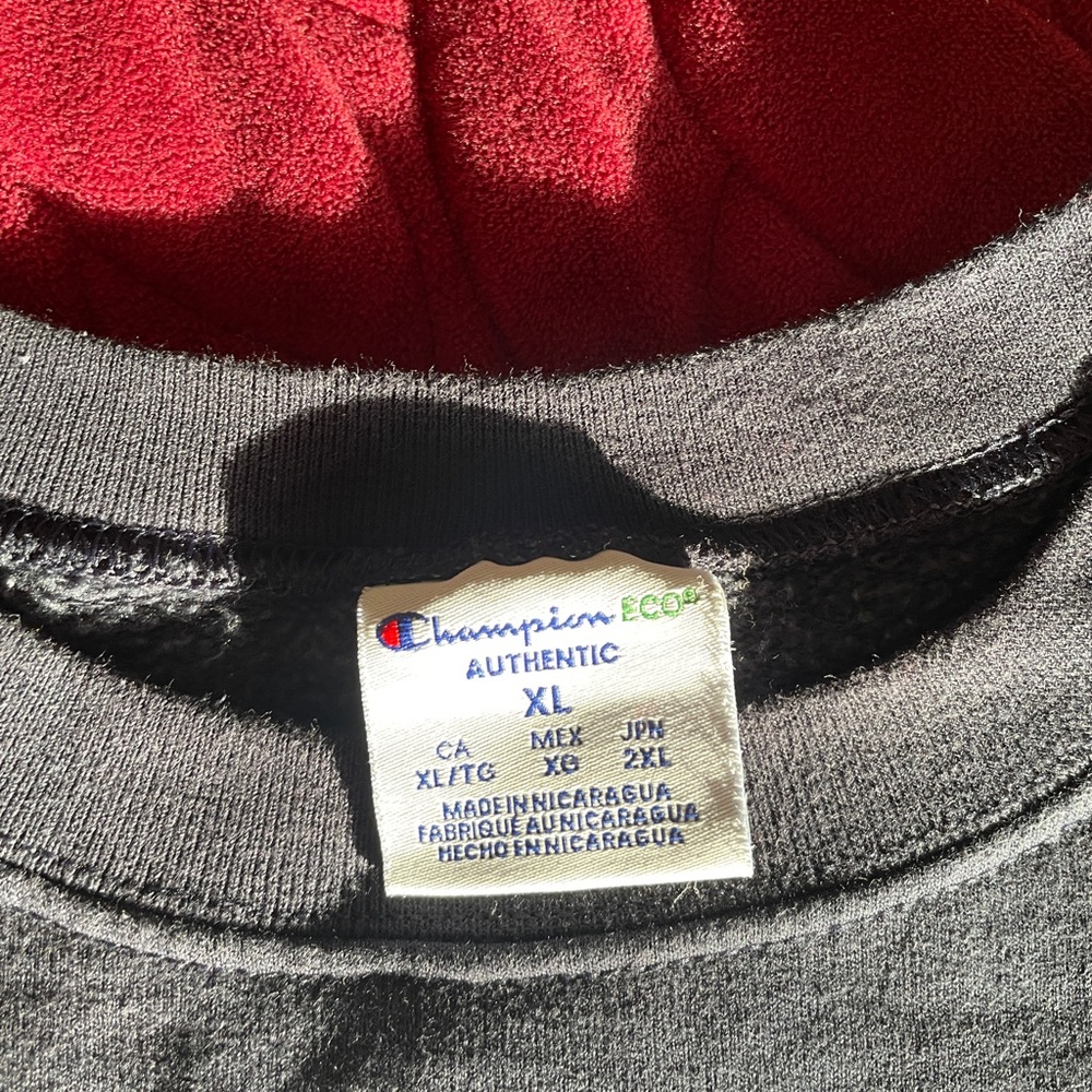 Champion Eco Authentic Navy Georgetown Uni Pullover XL - Picture 4 of 6